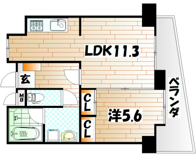 オールセインツ    間取り