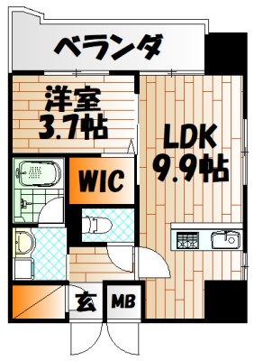 プレジデンス　ざ・旦過 間取り