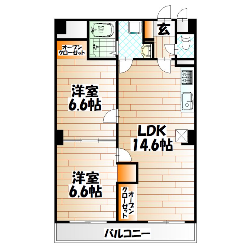 霧ヶ丘コーポラス 間取り