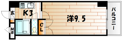 ギャラン南小倉     間取り