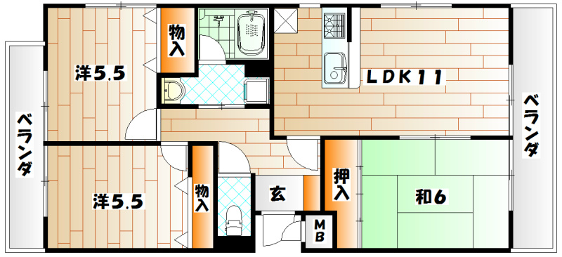 アネーロあそう  間取り