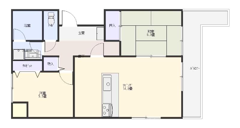 アネーロあそう  間取り