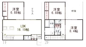 unity　E棟 間取り