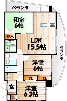 サンシャイン真鶴リバーサイド 間取り