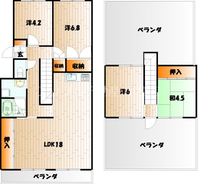 エメラルドマンション南小倉C棟 間取り