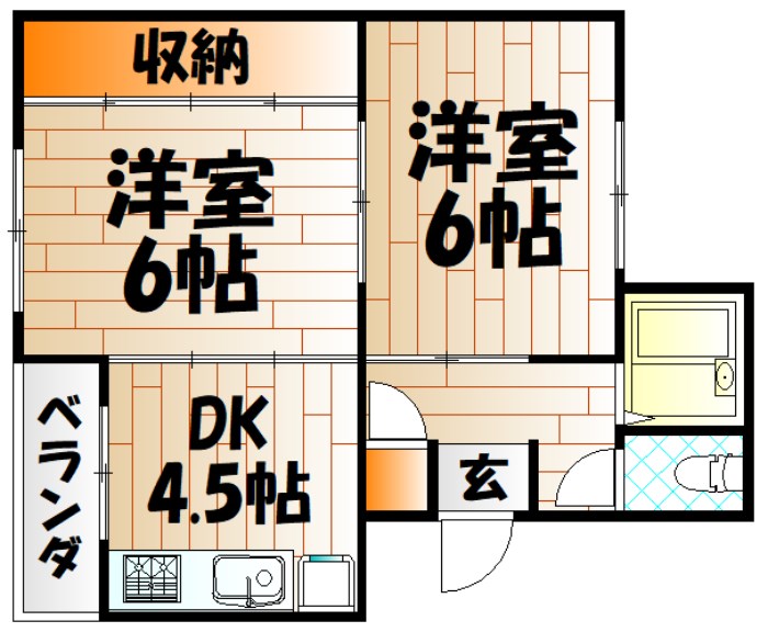 ヴィラナリー門司4棟 間取り