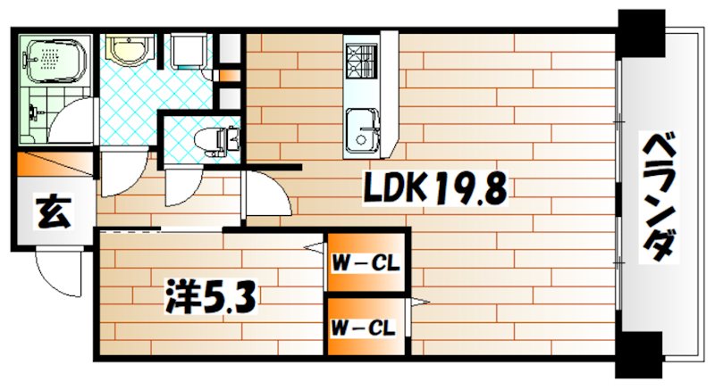 グランドパレスプラウド到津 間取り