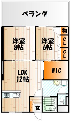 小倉セントラルコーポ  間取り