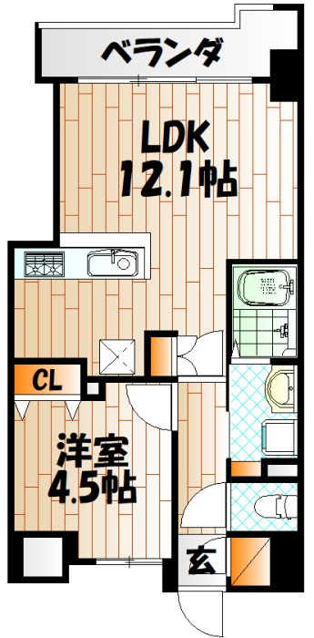 アースコートY's City室町 間取り
