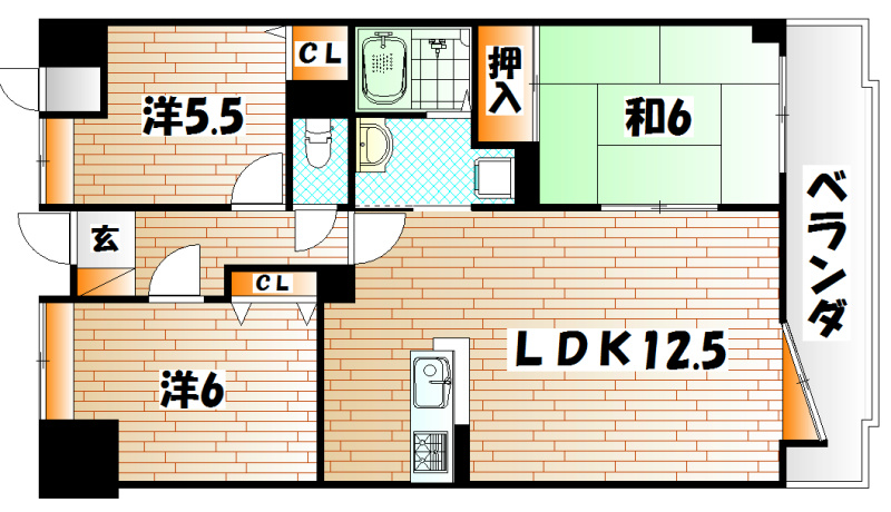 クレセール守恒  間取り