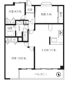 アーベインルネス大手町   間取り
