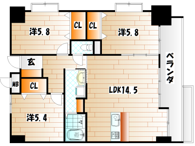 レジナスイート田町 間取り