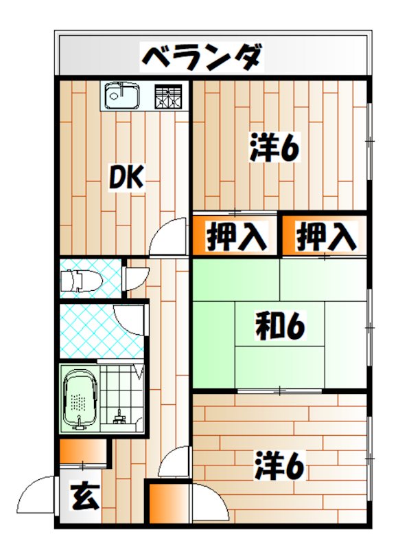 大誠ハイツ 間取り