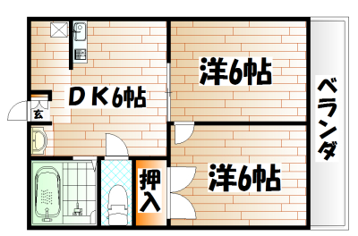 長浜ハイツ 間取り