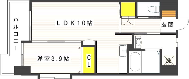 プリーモ天神  間取り