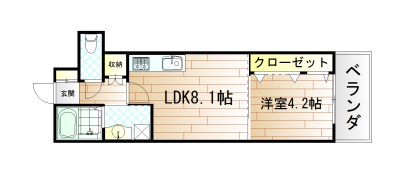 ギャラクシーヴィーラブライト  間取り