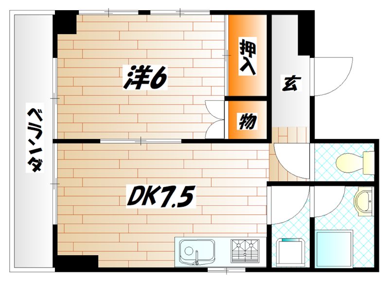 セゾン片野公園前  間取り