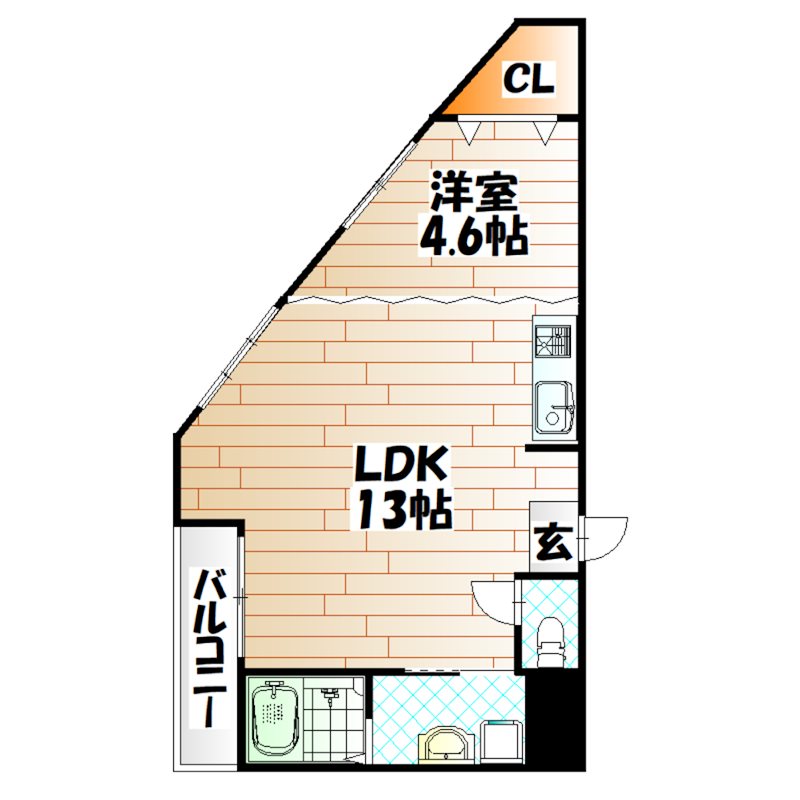 福岡県北九州市小倉北区香春口２丁目 間取り