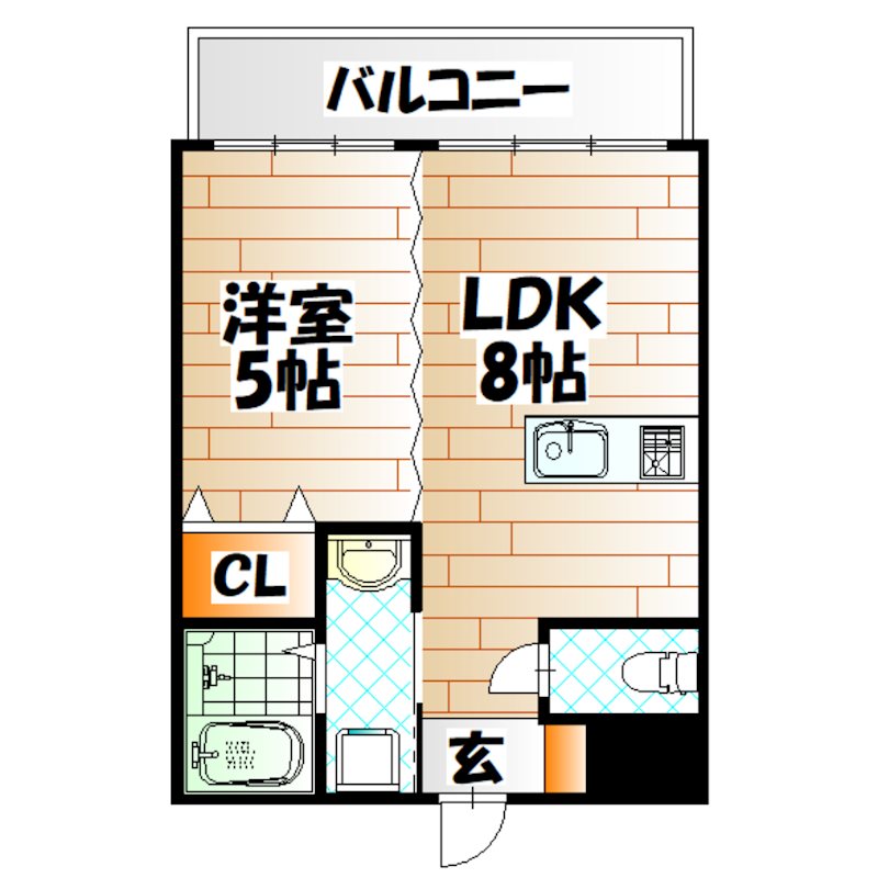 福岡県北九州市小倉北区香春口２丁目 間取り