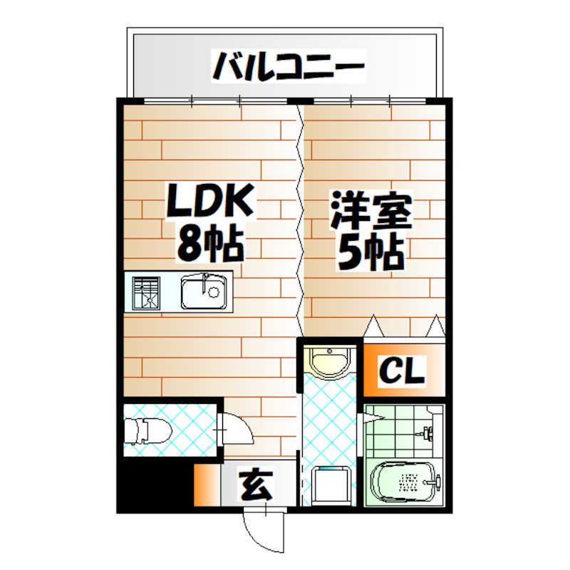 福岡県北九州市小倉北区香春口２丁目 間取り