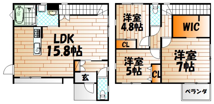 赤坂2丁目戸建  間取り