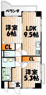 アテッサ南小倉 間取り