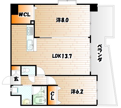 サンシャインプリンセス　北九州  間取り