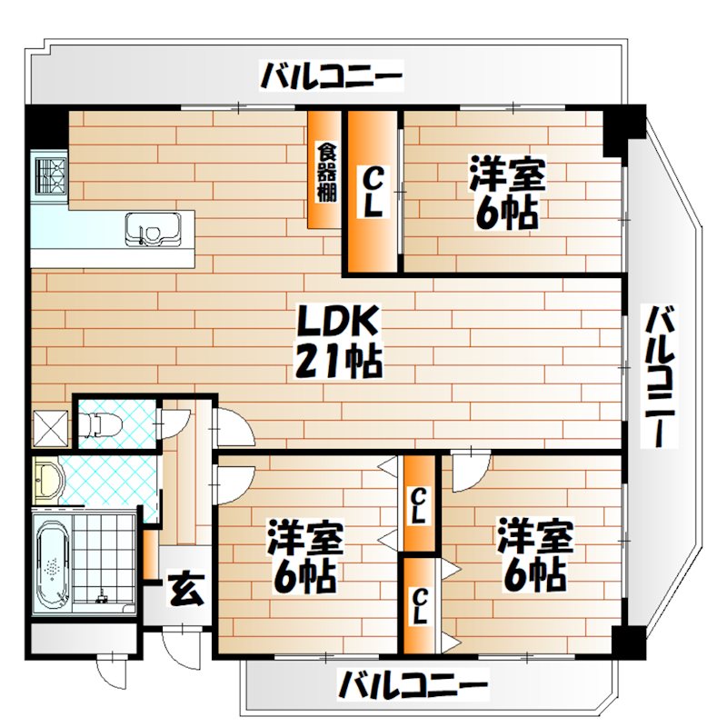 クレセール守恒  間取り
