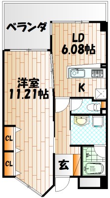 ピュアライフ砂津  間取り