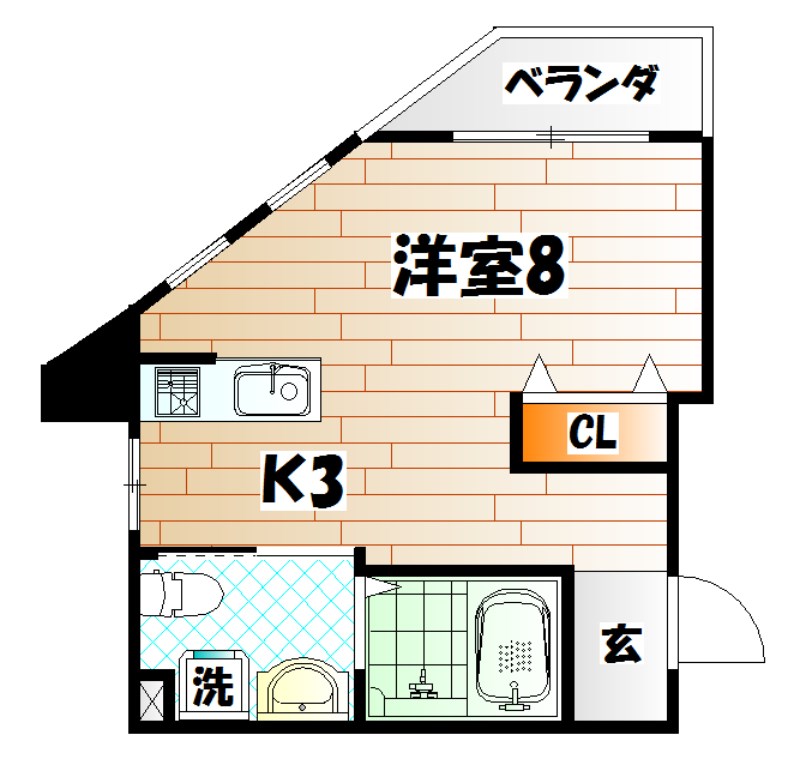旦過タカヤコーポレーション  間取り