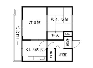 ギャラン小倉駅前ビル  間取り