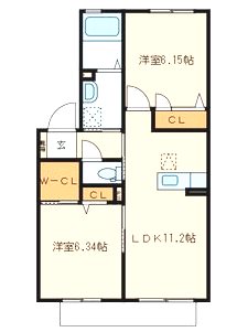 クラヴィエ松崎 間取り