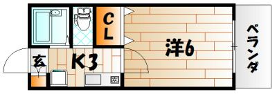 エクシヴ大里　Ⅱ 間取り
