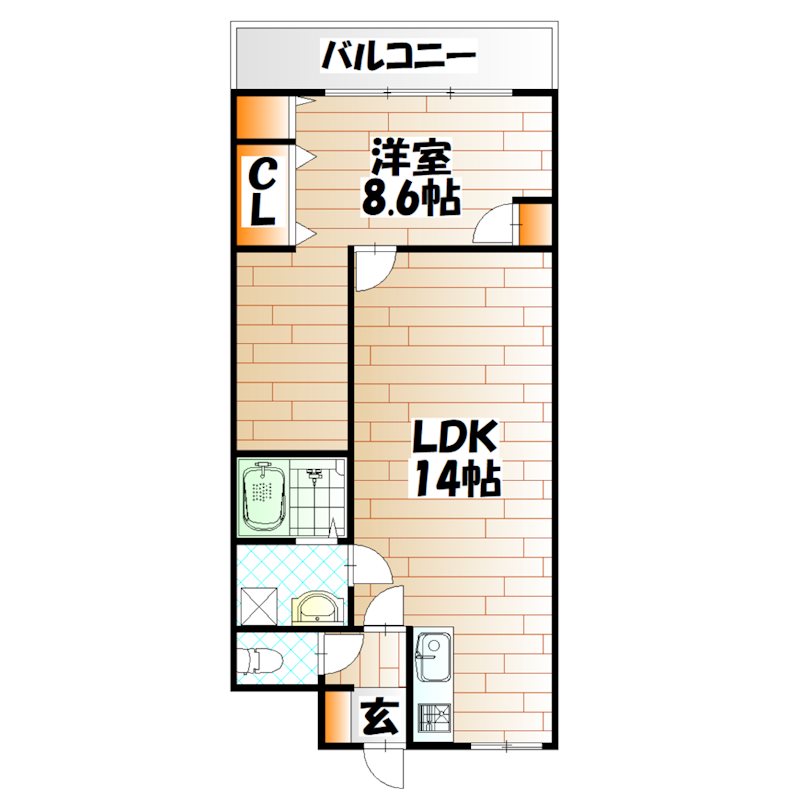 フジエホワイトローザ熊谷 間取り