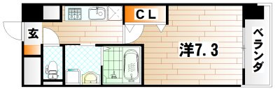 CENTER MARK三萩野 間取り