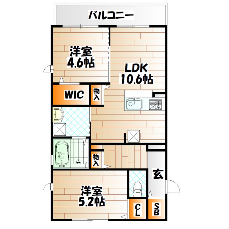 Chime境川 間取り