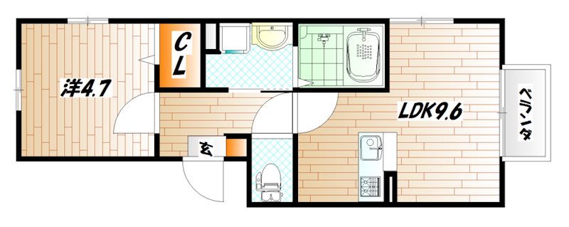 ザ・レジデンスD-room守恒 間取り