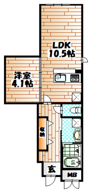 SUN VIA下到津  間取り
