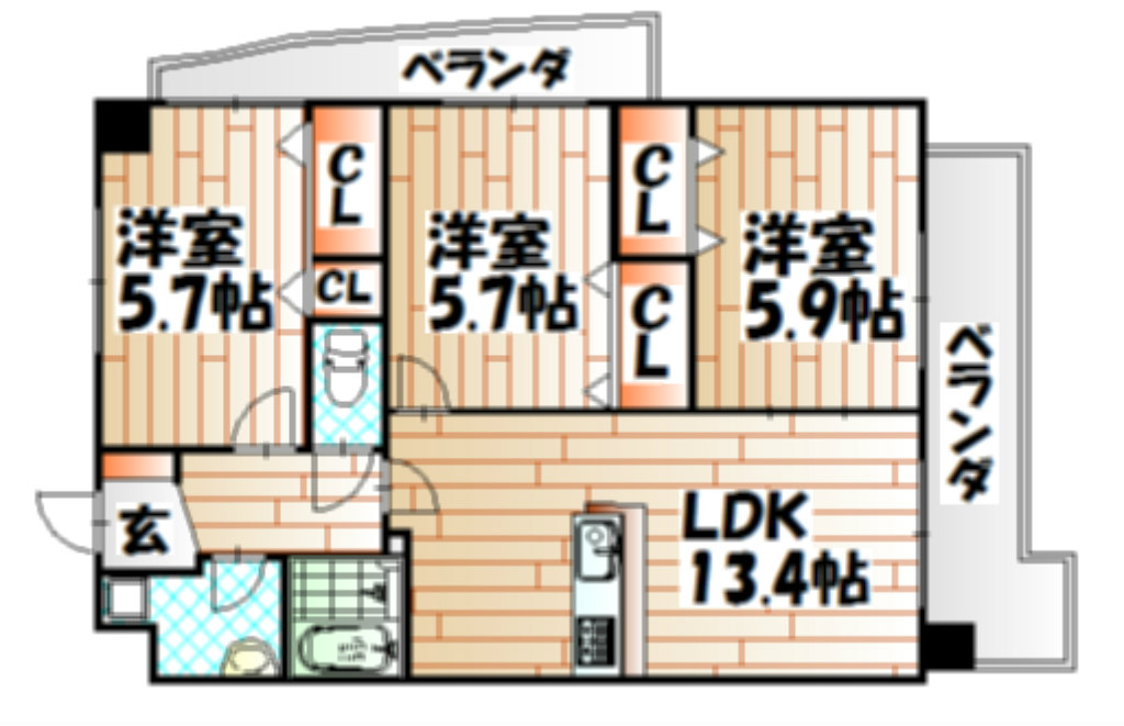 アローネ諏訪町    間取り
