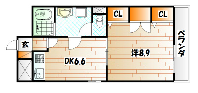 コスモス小倉駅前Ⅱ 間取り