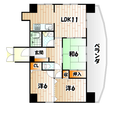 パレス西小倉 間取り