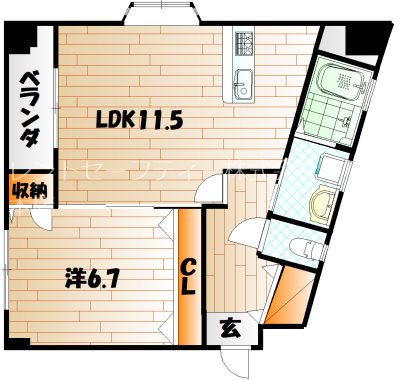 アンビエンス小倉駅前  間取り