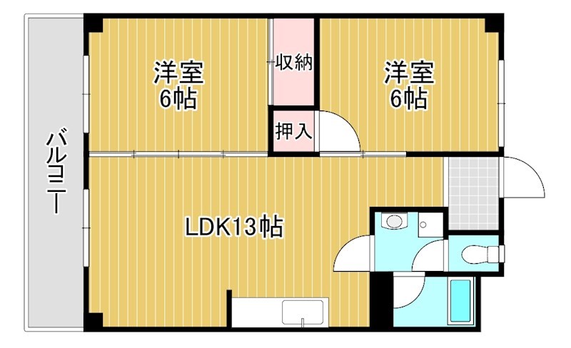 福寿コーポラス  間取り