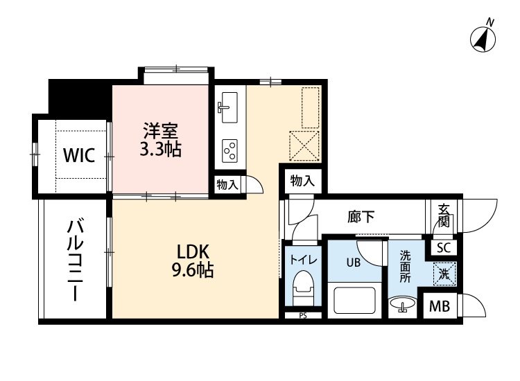 アミュゼ城野 間取り