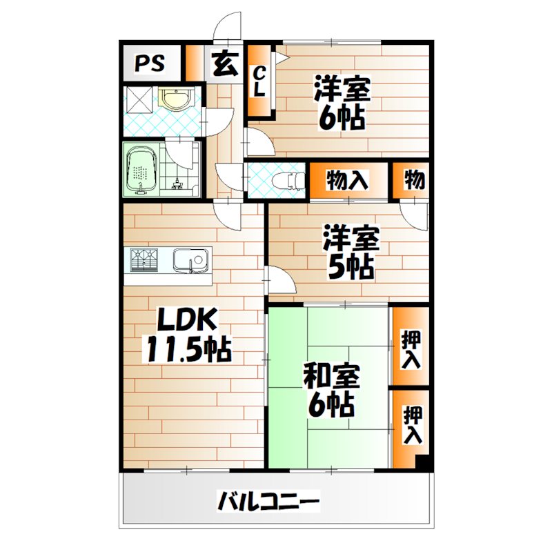 ギャラン中井  間取り