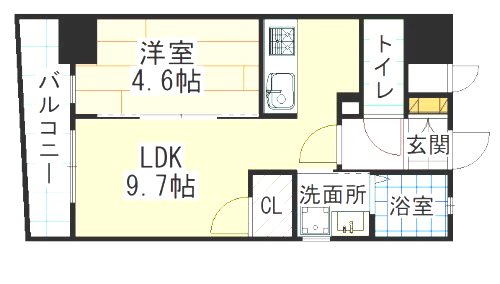 Erde三萩野   間取り