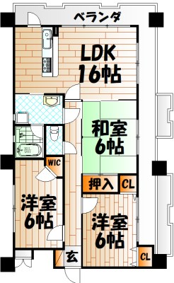 ルフラン東新町 間取り