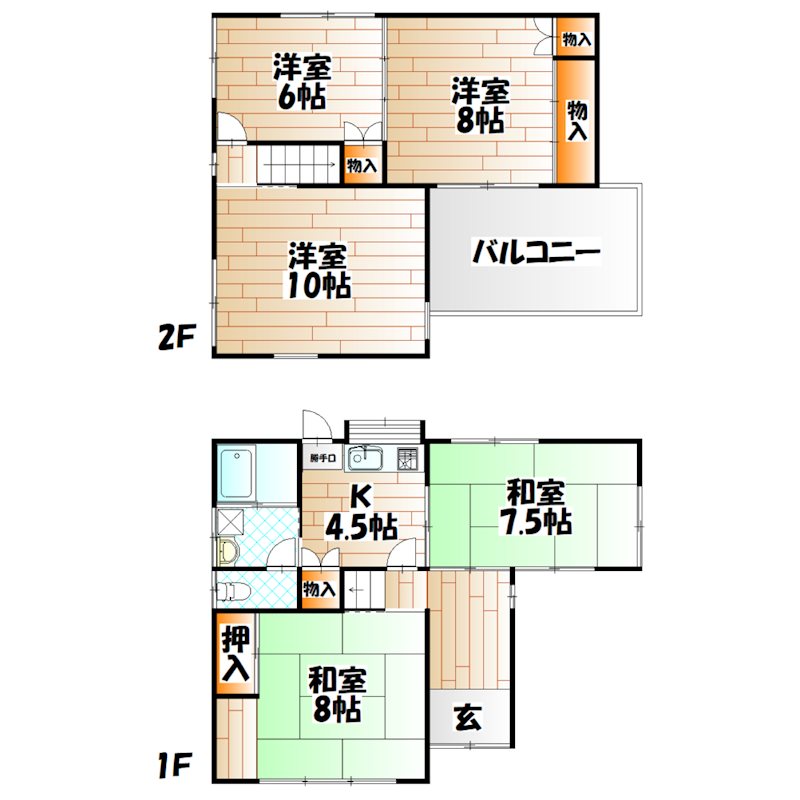 社ノ木一丁目戸建 間取り