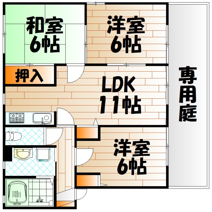 パラシオ赤坂Ｃ棟 間取り