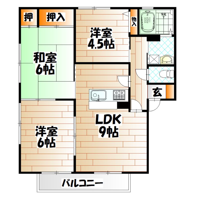 パラシオ赤坂B棟 間取り